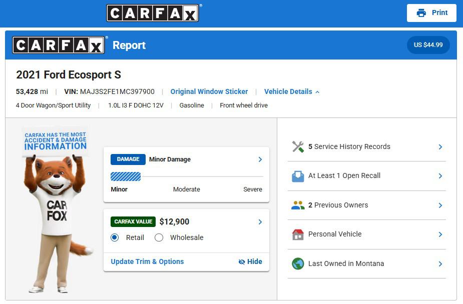2021 Ford Ecosport — photo 3