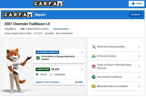 2007 Chevrolet Trailblazer — photo 2