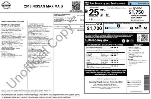 2018 Nissan Maxima 3.5 S — photo 39