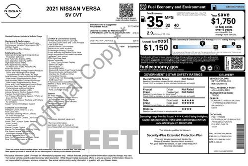 2021 Nissan Versa SV — photo 35